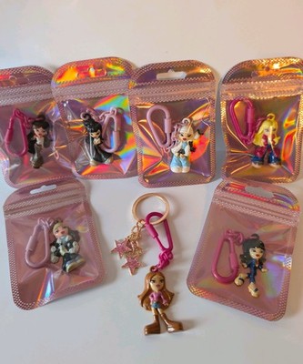 BRATZ Dolls Keychain Bundle 7 Original MGA 2004   Y2K Puppen Charm Anhänger Set