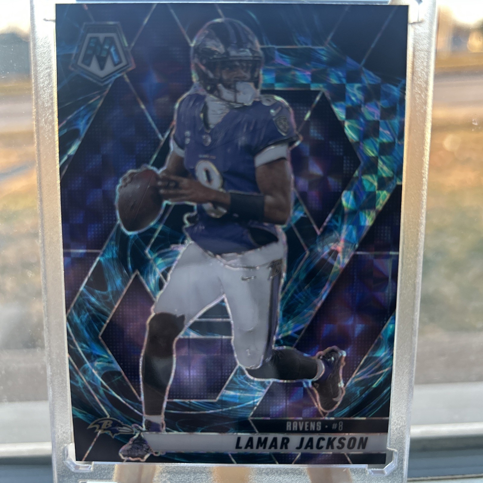 2025 Lamar Jackson Mosaic #3 Genesis Prizm SSP