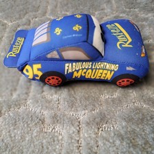disney pixar cars FABULOUS lightning mcqueen Plush BLUE RUSTEZE STUFFED ANIMAL