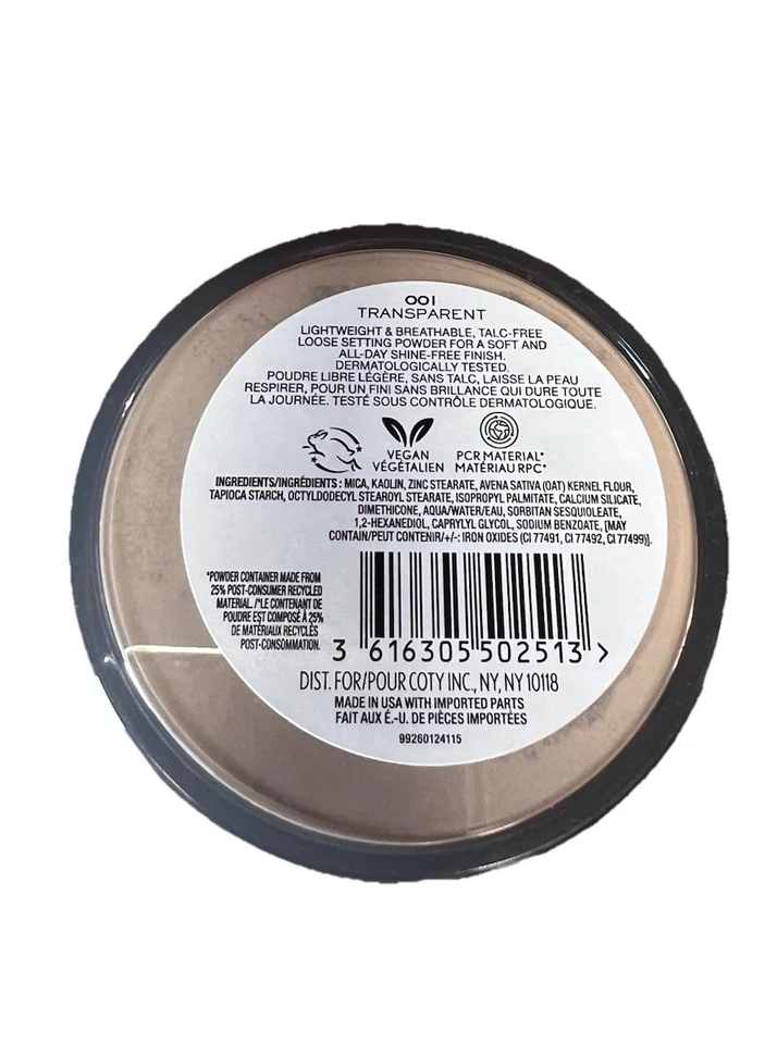 RIMMEL Stay Matte Loose Setting Powder Translucent 001 Shine Free NEW - Image 2 of 4