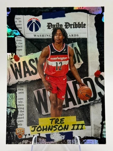 2025 Topps NBA Daily Dribble Rookie TRE JOHNSON III No. DD-36!