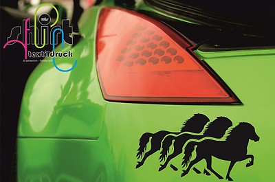 A 812 -   ISI Isländer Reiten Westernreiten Aufkleber Autoaufkleber Pferd
