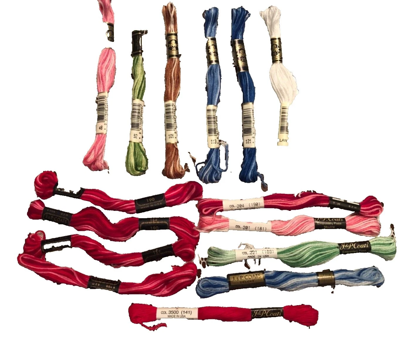 DMC Lot Multi-Color Crewel Embroidery Threads