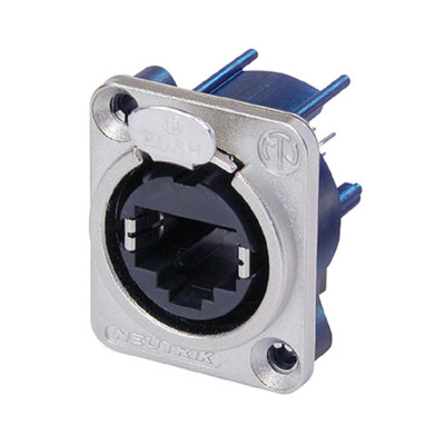 NEUTRIK NE8FDV RJ45 CAT5 ETHERCON Vertical PCB Mount Panel Jack NKL