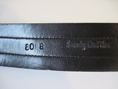 Ceinture En Cuir Verni & Fourrure Animale Sandy Duftler - Taille S - Boucle Or
