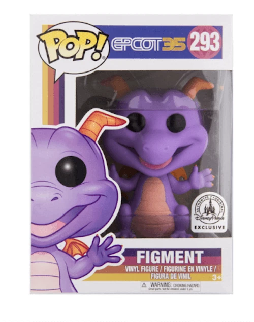 Funko Pop Disney 293 Epcot35 12267 Figment Disneyland Paris Exclusive