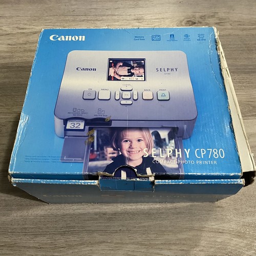 Canon Selphy CP780 silberner kompakter digitaler Fotodrucker wie besehen schaltet sich ein - Bild 1 von 10