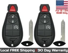 Lot of 2x New Replacement Keyless Entry Remote Key Fob for RAM 2013 - 2024