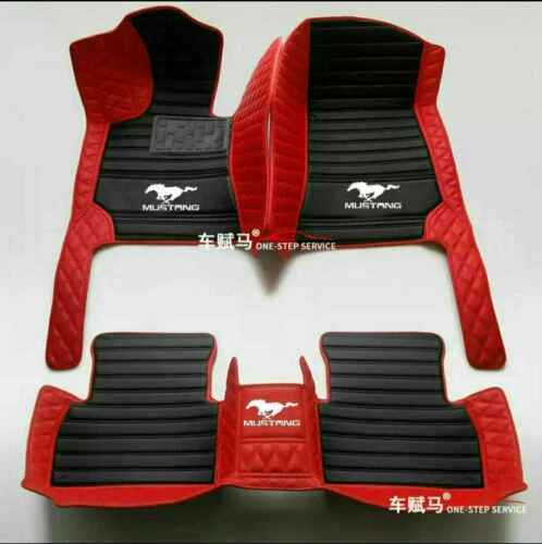 Fit For Ford Mustang 2005-2022 Custom Floor Mats Trunk Mats Waterproof Carpets - Picture 1 of 16
