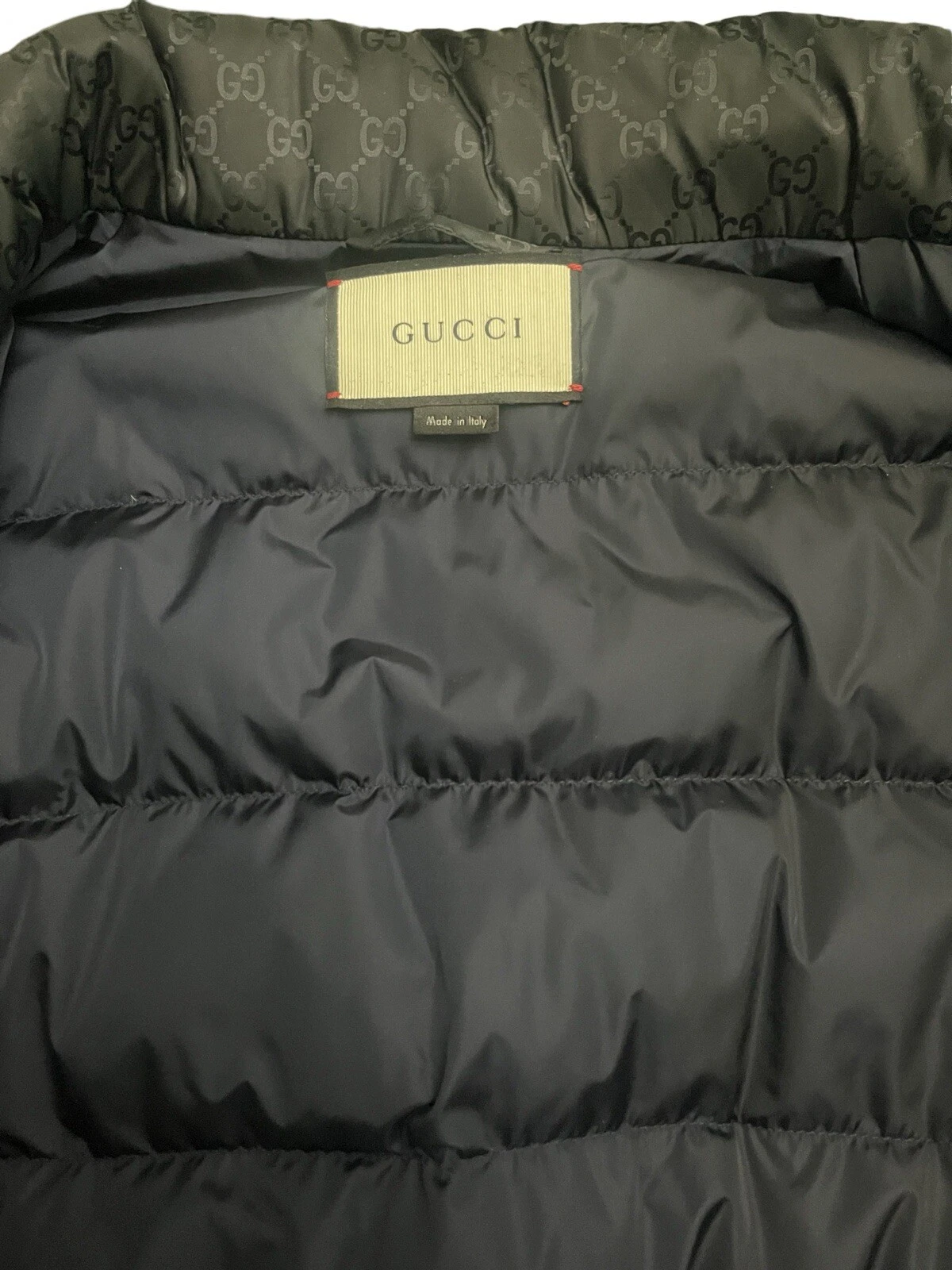 Gucci Bubble Jacket piumino in tela GG