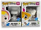 Funko Pop! Disney's Simba #728 & Bo Peep #727 DIY Edition lot 2 New w Protector