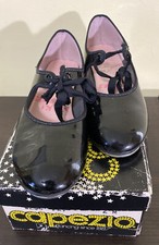Capezio Shiny Black Girl's Tap Shoes Size 2M Tap Shoes