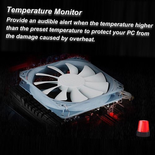 5 Channel Desktop PC Fan Controller Automatic Speed Control LCD Front Panel J0T0 - Picture 9 of 12
