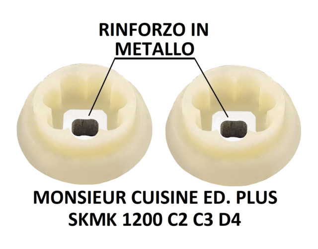 2x Enganche Metal Silvercrest Monsieur Cuisine Edition Plus Skmk 1200 C2 C3 D4