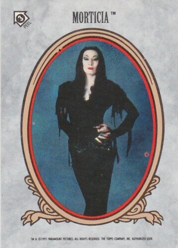 1991 pegatina única de la película de la familia Addams #3 Morticia - Imagen 1 de 1