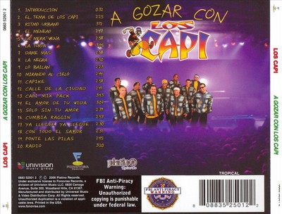 LOS CAPI GOZAR CON LOS CAPI NEW CD