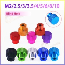 Blind Hole Knurled Nuts Thumb Hand Grip Knobs Nut Thread Insert M2 M10 Aluminum