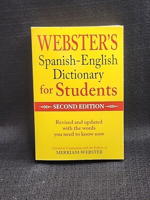 Webster Spanish-English Dictionary For Students Second Edition (T99)