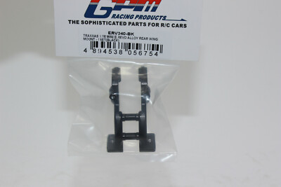 GPM ERV 040 BK schwarz Racing Alu Flügelhalter E-Revo VXL 1:16 ALLOY  REAR WING 