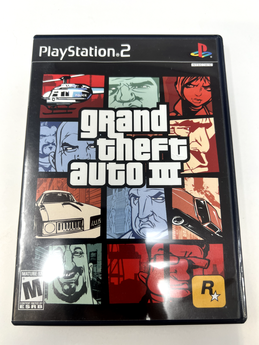 GTA III Sur PS2 - Couverture Alternative - PAL FR - Complet Très Bon état Avec Carte