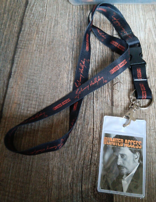 Johnny Hallyday Limited Access Cordon Pass, sérigraphié Photo Johnny 