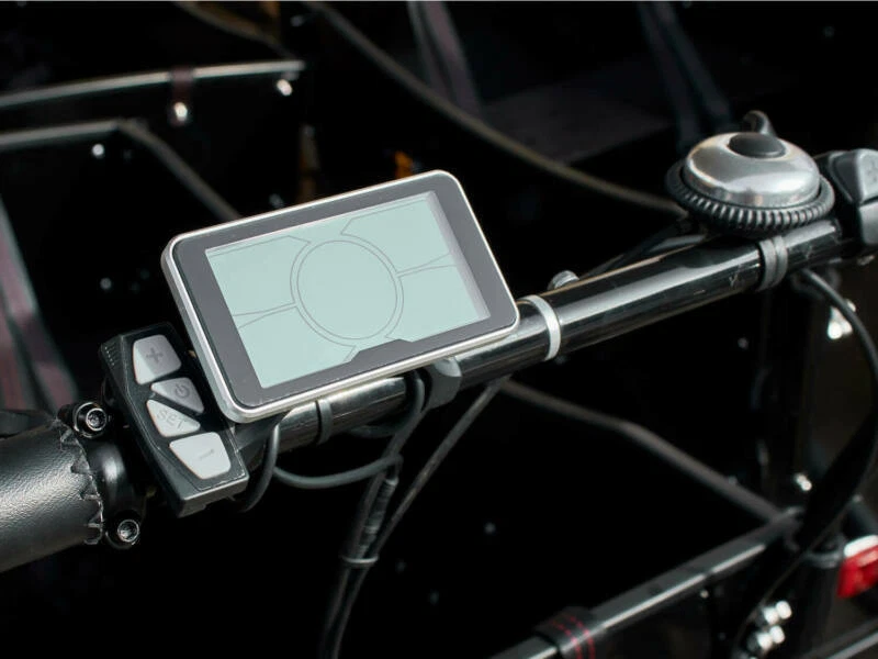 AMCargoBikes Deluxe Tadpole Cargo Electric Tricycle 9Ah 36v 6 Speed Shimano -Blk - Image 2 of 4