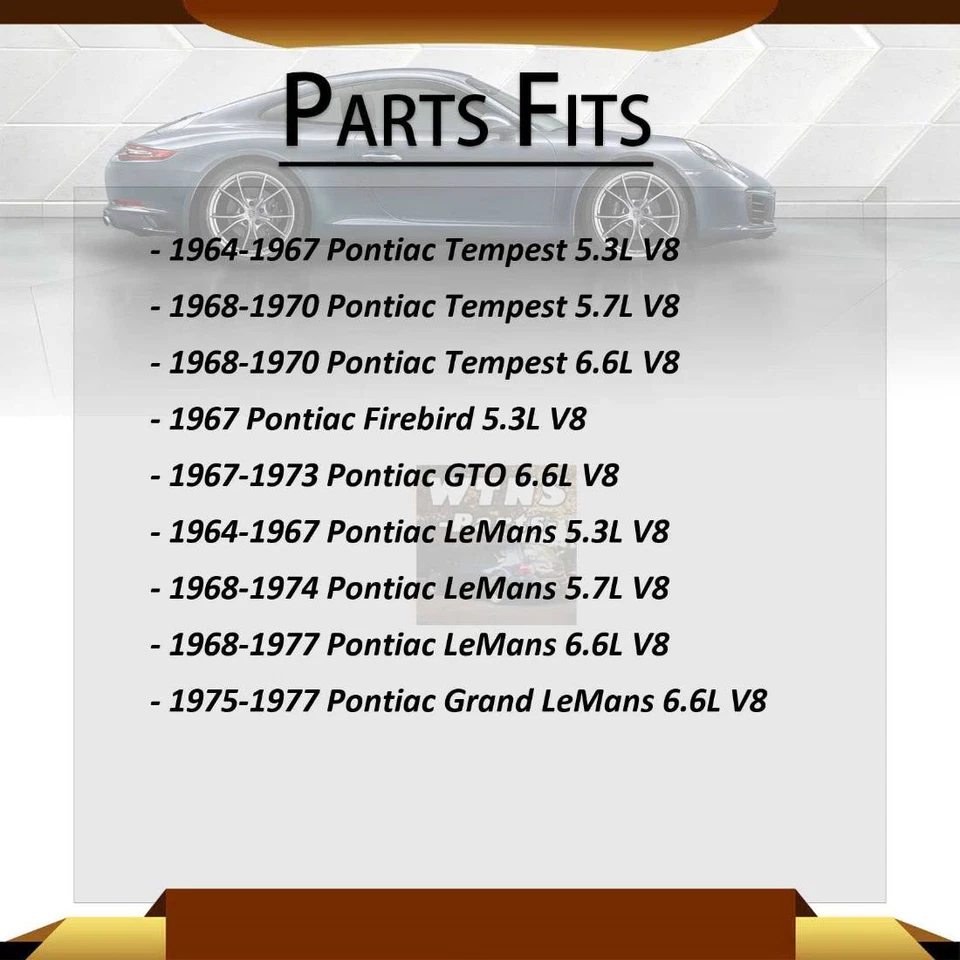 Soportes de motor delanteros Westar 2x para Pontiac LeMans 5,3 L 1964-1967 Foto 2 de 4
