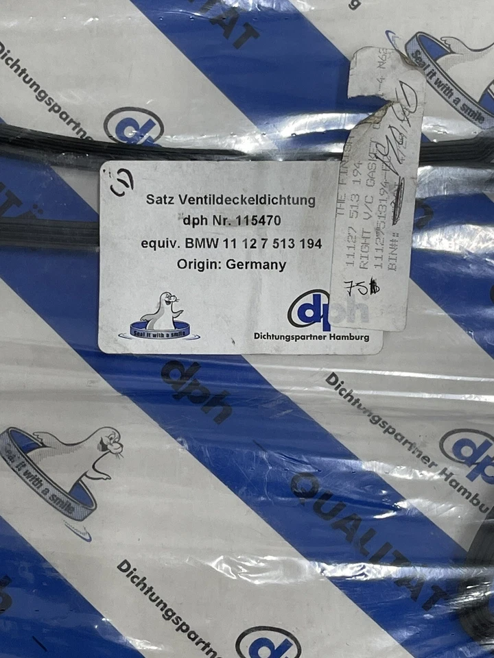 Juego de juntas de cubierta de válvula derecha BMW - BMW 11127513194 genuino Foto 2 de 3
