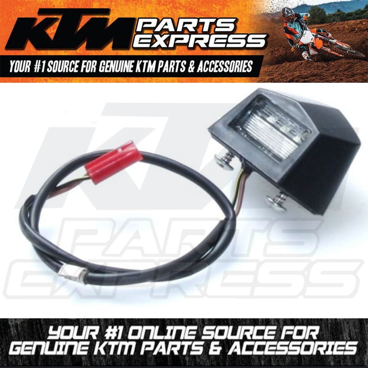 NEW OEM KTM HUSQVARNA LICENSE PLATE ILLUMINATION 200 390 EC DUKE 