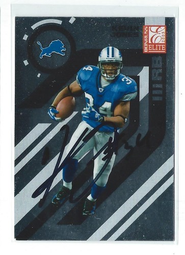 Kevin Jones Signed 2005 Donruss Elite Card #31 Detroit Lions