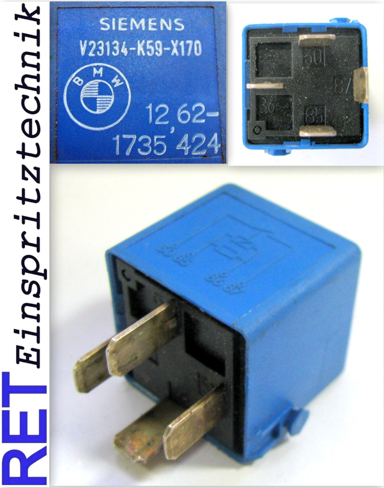 BMW Relais 12.62-1735424 Siemens V23134-k59-x170 blau online 