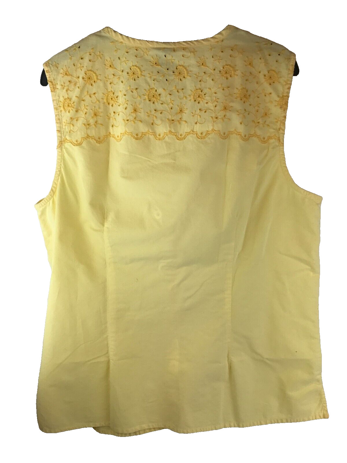 *Basic Editions woman's XLarge yellow button-down… - image 2