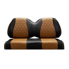 EZGO TXT/RXV & DS -4PASS- BLK&BROWN Diamond Stitch covers, Golf Cart 2004+, 4PCS
