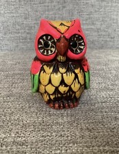 Bright Colorful Small Owl Bank
