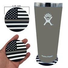 DL4-03 Thin Gray Line Correctional Officer American Flag Silicone Coaster for dr