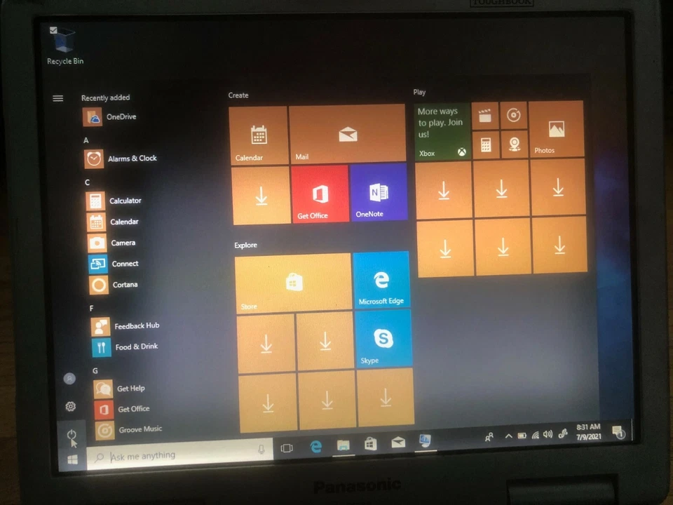 PANASONIC HARDBOOK CF-30 MK2 WIFI 250GB SSD 4GB Windows 10 PR0 64 BIT CF30 OEM Foto 2 de 4