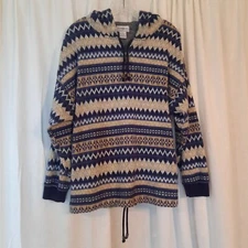 Sostanza Sweater 1/4 Zip Hoodie Womens Size XL Acrylic