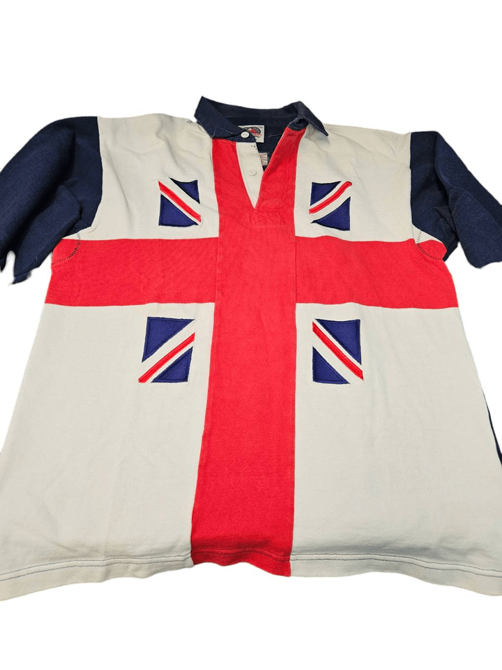 Barbarian Rugby Wear Vintage 80's English Ling Sleeve Collred Shirt