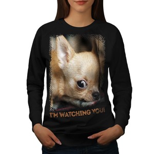 Wellcoda Crazy Silly Stampa Da Donna Felpa amichevole Casual Pullover Maglione