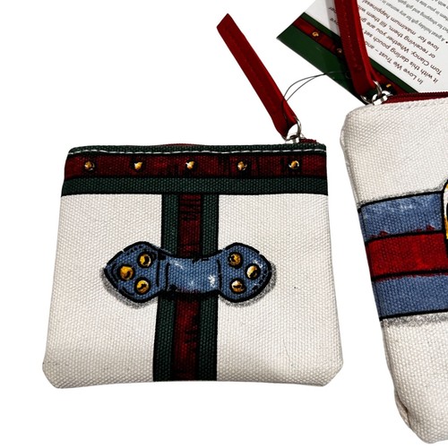 Neu mit Etikett Brighton In Love We Trust Herz Beutel Set Canvas Leder Reißverschlusstaschen - Bild 6 von 13