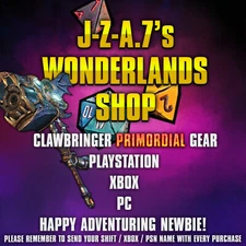 PS/XBOX/PC Tiny Tina's Wonderlands CLAWBRINGER ASCENDED LVL 40 ENCHANTED GEAR