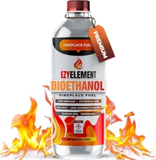 Bioethanol Fireplace Fuel 1 Liter - Clean Burning, Odorless, and Smokeless Bioet