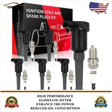 6 Ignition Coils & 6 Iridium Spark Plugs Kit For Jaguar XJ6 1995 1996 1997