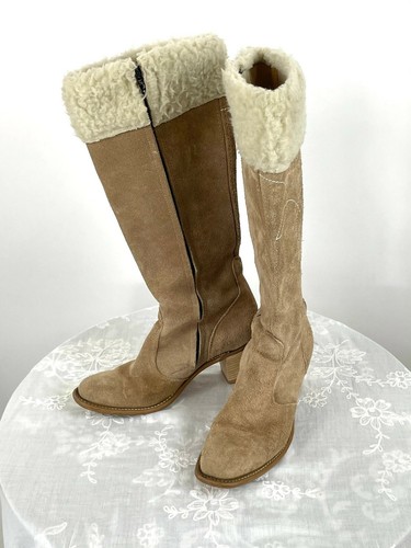 1970s Wrangler boots tan suede with 