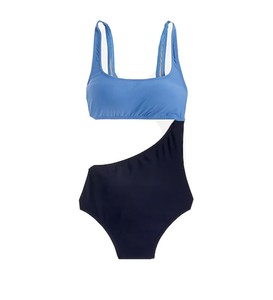 j crew colorblock swimsuit