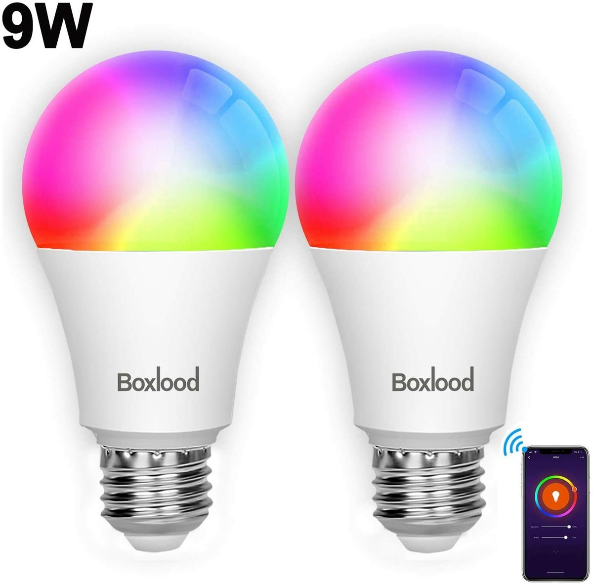 WiFi Smart Bulb Smart Light Bulb Compatible with Alexa Google