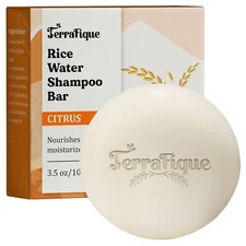 Rice Water Shampoo Bar -  Rice Shampoo Bar with Cocoa Butter - 3.5 Oz / 100 G