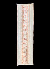 Vintage White with Pink Trim Ruffled Dickie Button On 1970's Tuxedo Shirt