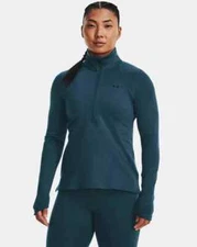 UNDER ARMOUR WOMEN COLDGEAR UA COZY 1/2 ZIP  SHIRT  #1366982-NWT