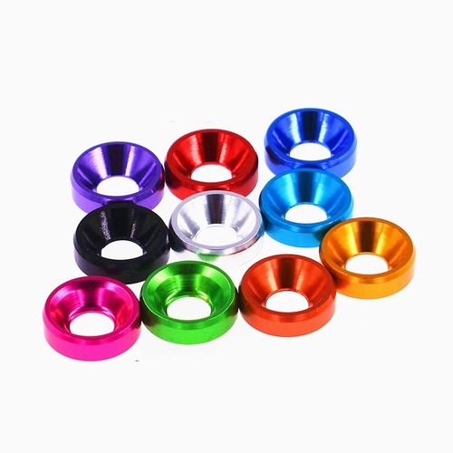 M2 M3 M4 M5 M6 M8 Countersunk Washers -Anodised Aluminium - Fairing Fender Alloy - Picture 6 of 7